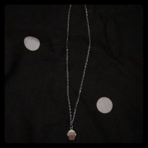 “Sweet” cupcake necklace